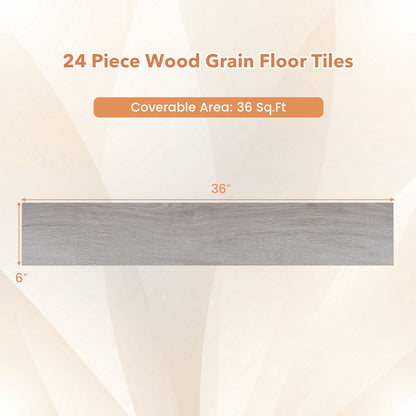 2 Pieces Waterproof Vinyl Flooring Plank Tile Decorative Fencing & Flooring at Gallery Canada