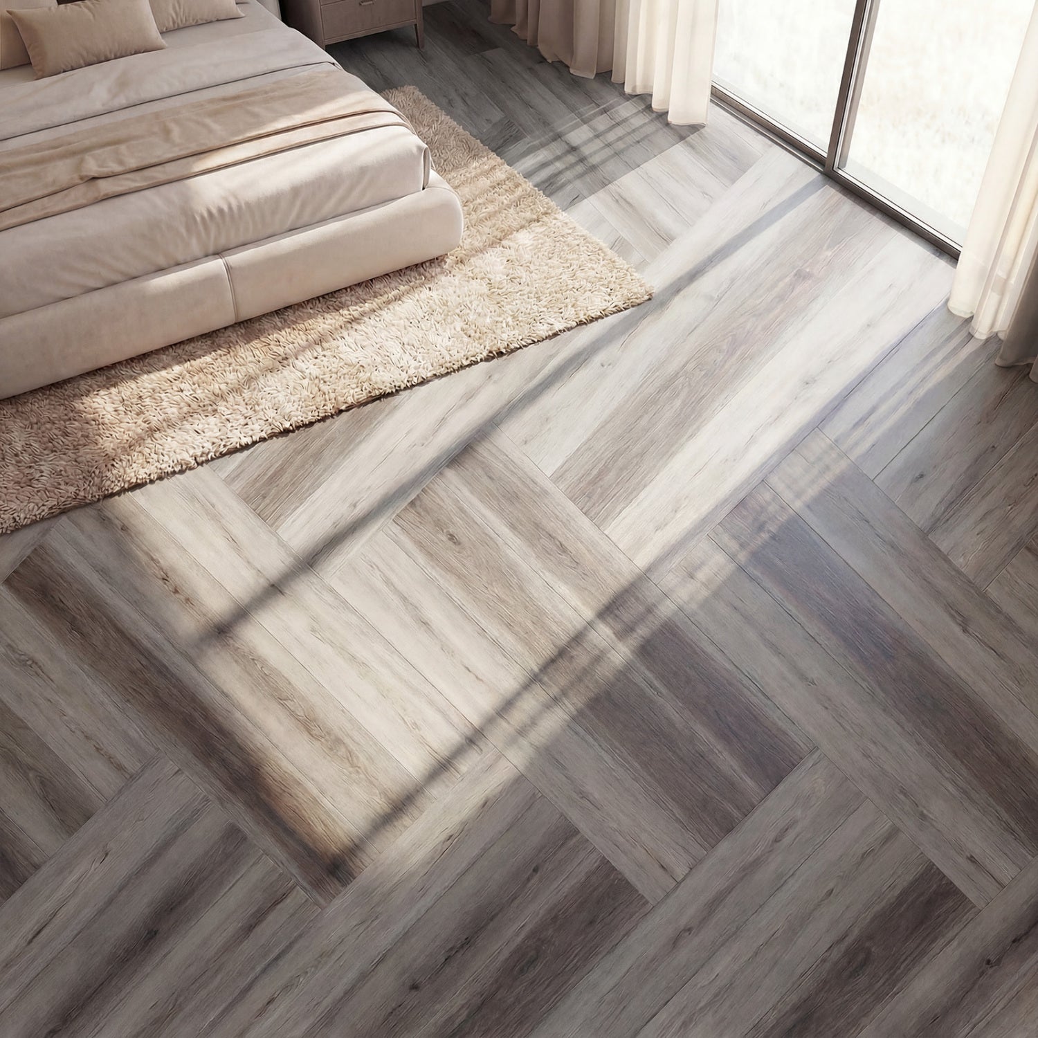 2 Pieces Waterproof Vinyl Flooring Plank Tile Decorative Fencing & Flooring at Gallery Canada