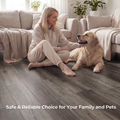 2 Pieces Waterproof Vinyl Flooring Plank Tile Decorative Fencing & Flooring at Gallery Canada