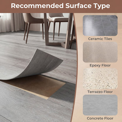 2 Pieces Waterproof Vinyl Flooring Plank Tile Decorative Fencing & Flooring at Gallery Canada