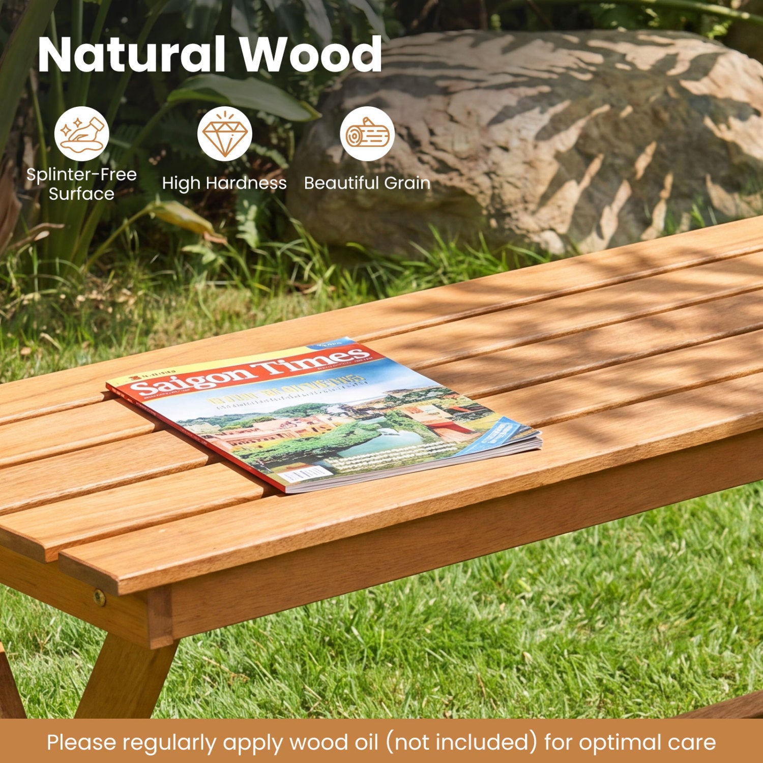 2-Seat Wooden Garden Bench, X-Shaped Legs, Set of 2 Outdoor Benches at Gallery Canada