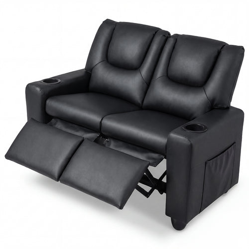 2-Seater Kids Recliner Sofa Chair, Black