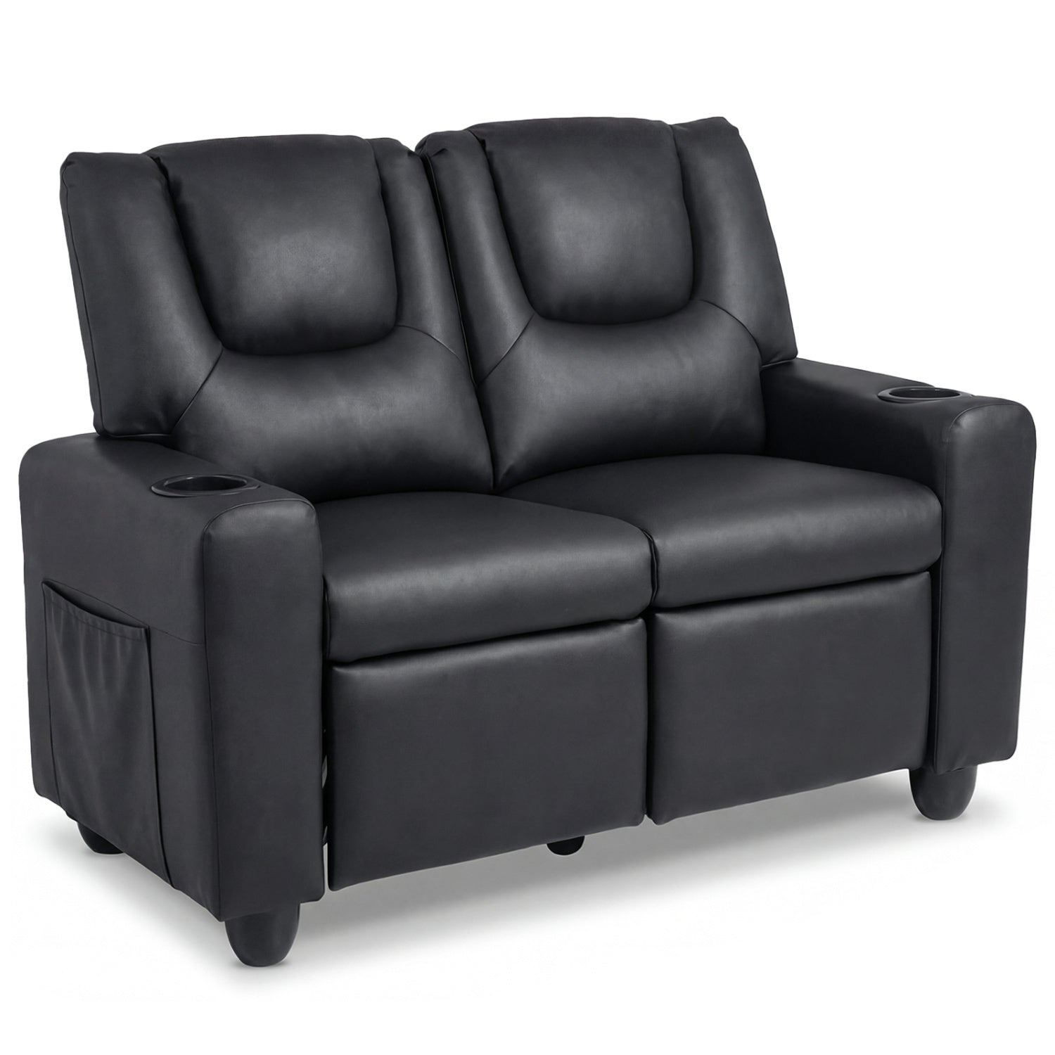 2-Seater Kids Recliner Sofa Chair, Black Kids Chairs & Seating Black at Gallery Canada