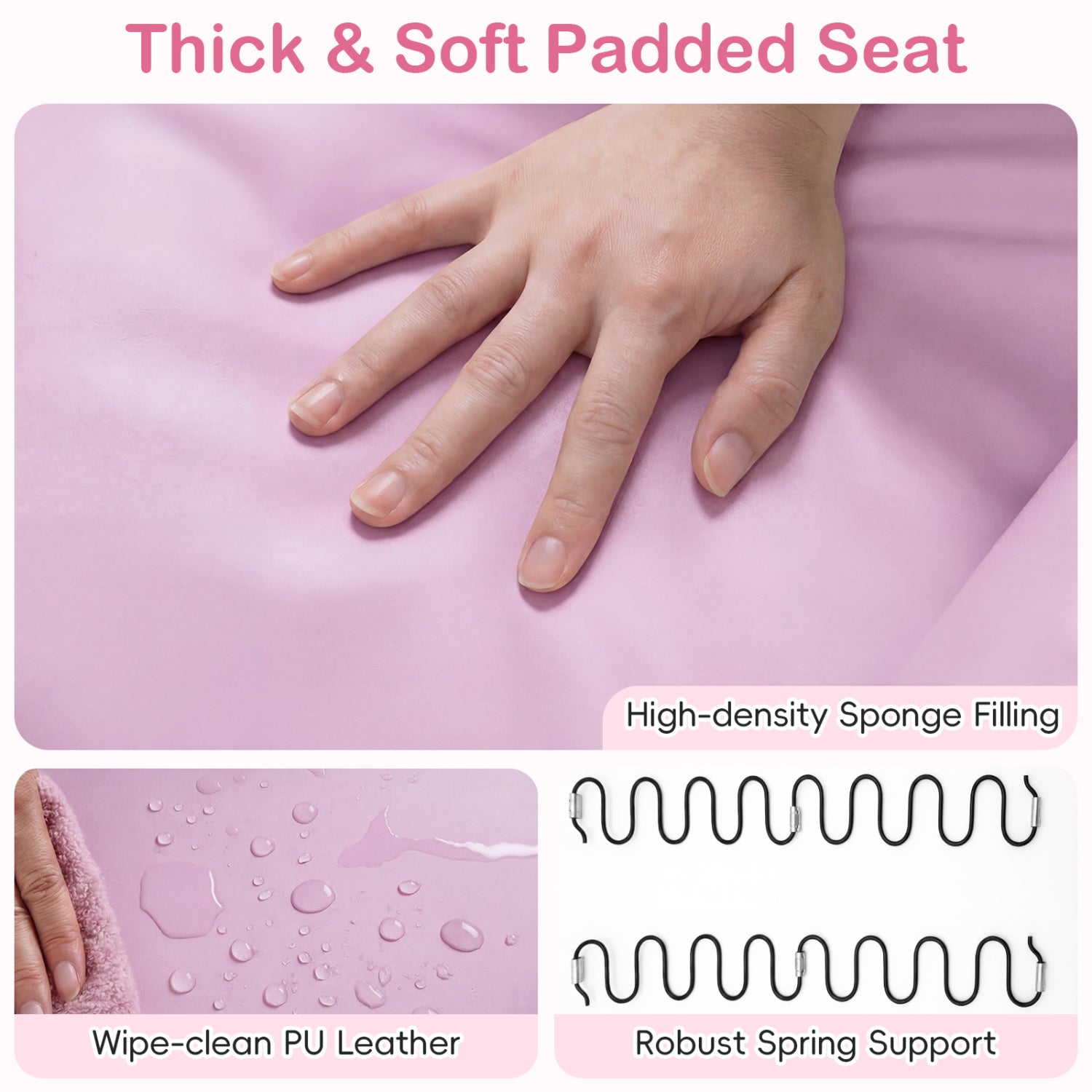 2-Seater Kids Recliner Sofa with Cup Holders, Pink Kids Chairs & Seating at Gallery Canada