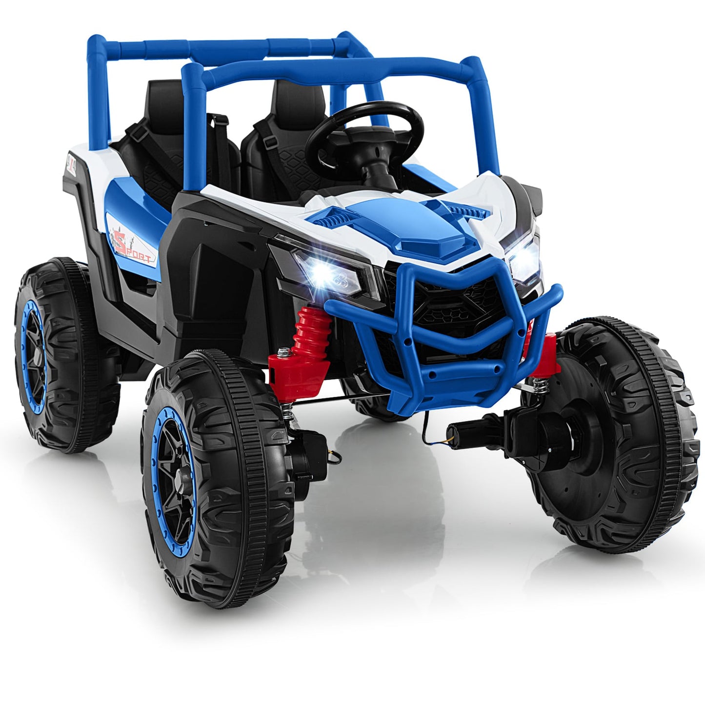 2-Seater Kids Ride On UTV, 2.4G Remote Control, Navy Powered Ride On Toys Navy at Gallery Canada