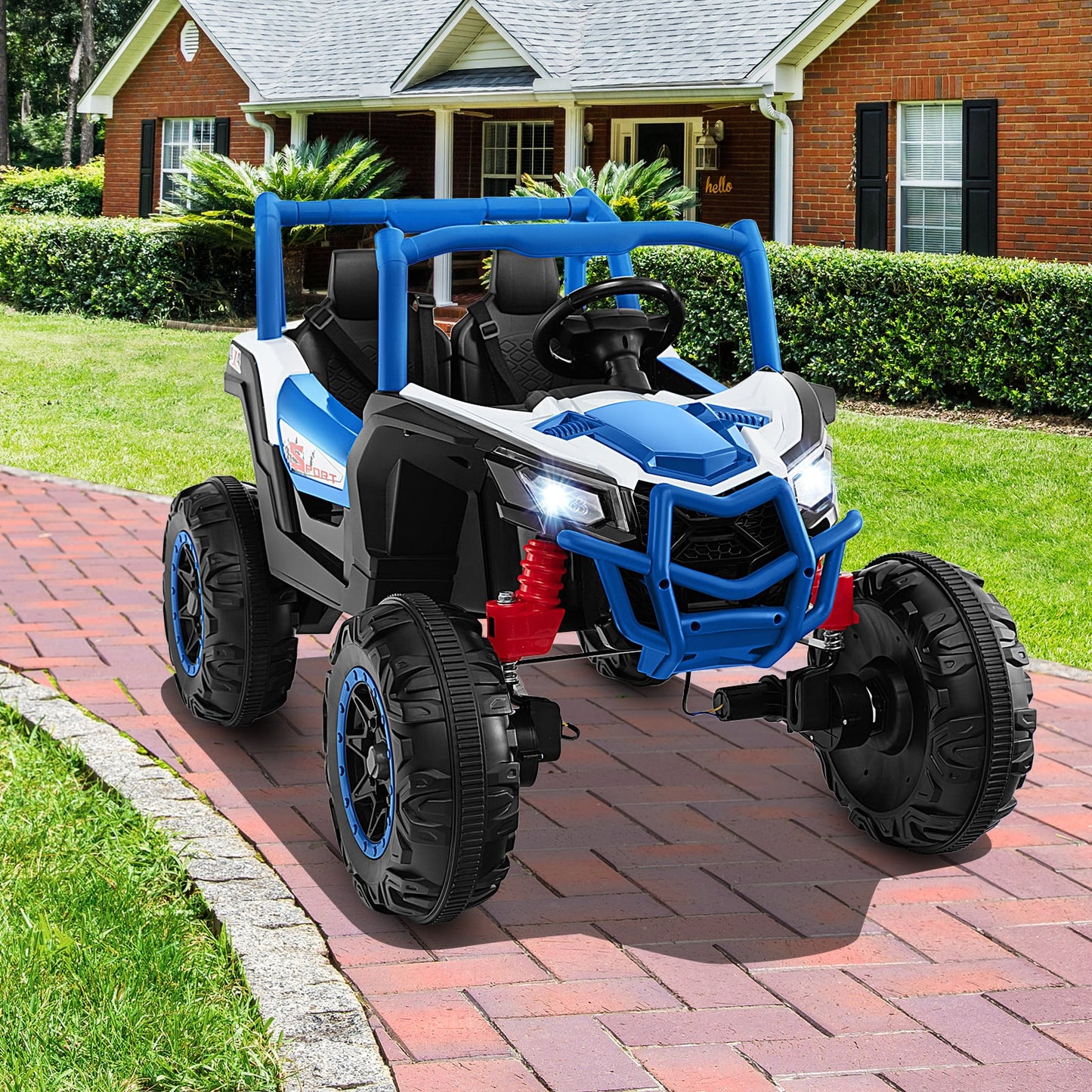 2-Seater Kids Ride On UTV, 2.4G Remote Control, Navy Powered Ride On Toys at Gallery Canada