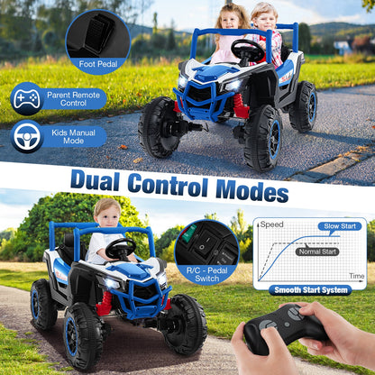 2-Seater Kids Ride On UTV, 2.4G Remote Control, Navy Powered Ride On Toys at Gallery Canada