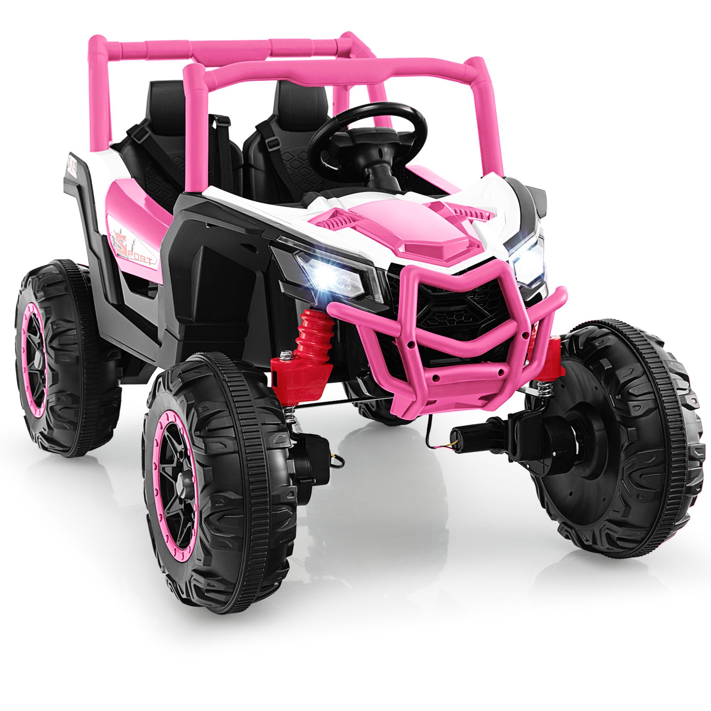 2-Seater Kids Ride On UTV, 2.4G Remote Control, Pink Powered Ride On Toys at Gallery Canada