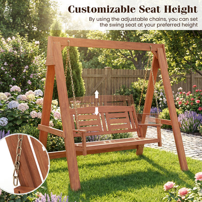 2-Seater Porch Swing With Adjustable Chains, Stand Porch Swings at Gallery Canada