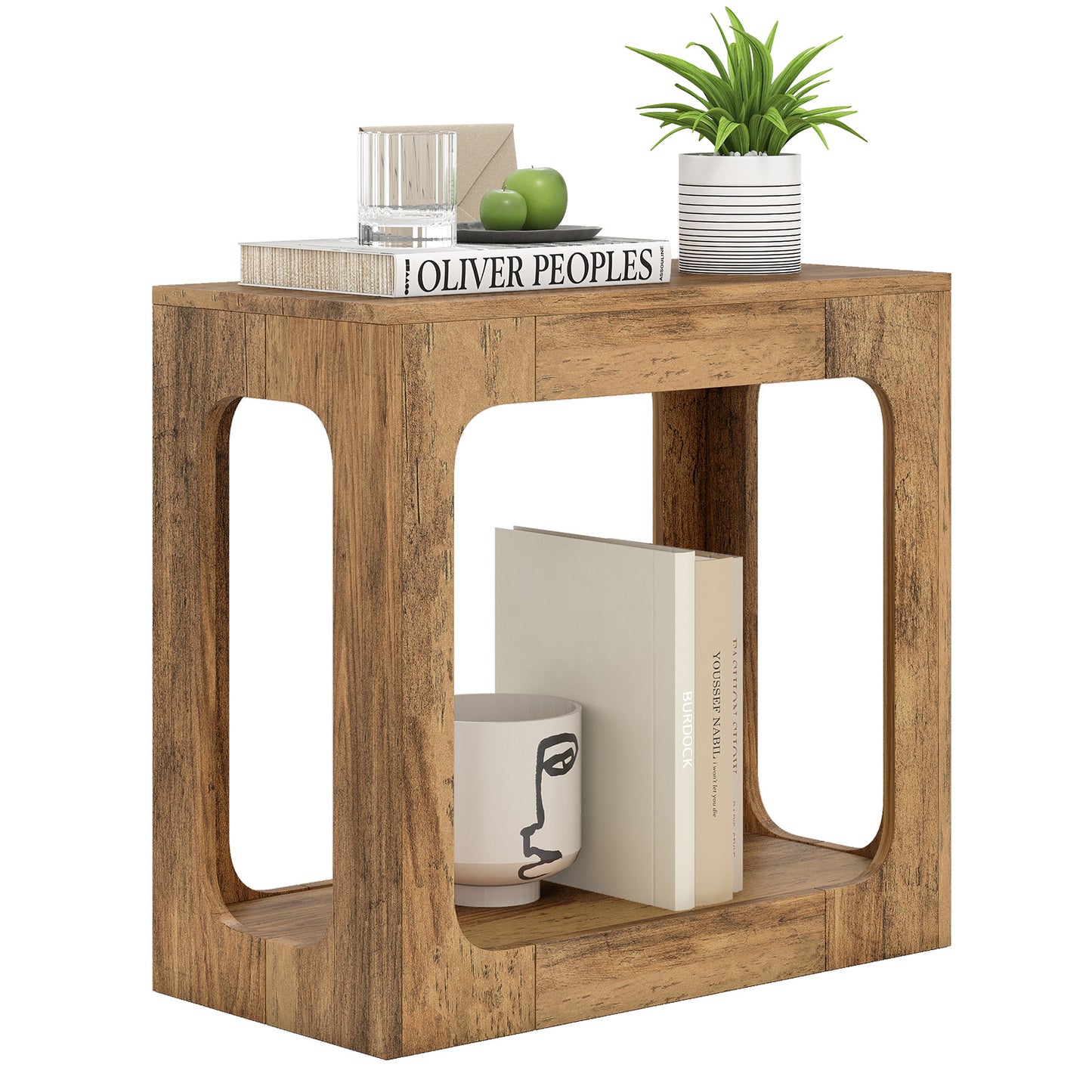 2-Tier End Table With Storage Shelf, Oak End & Side Tables at Gallery Canada