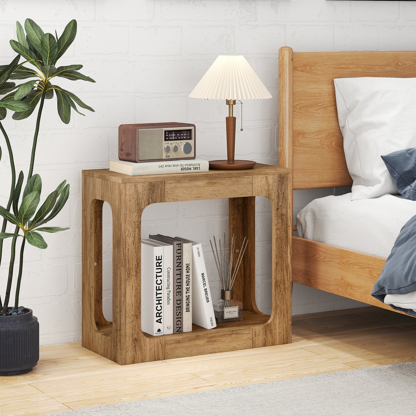 2-Tier End Table With Storage Shelf, Oak End & Side Tables at Gallery Canada