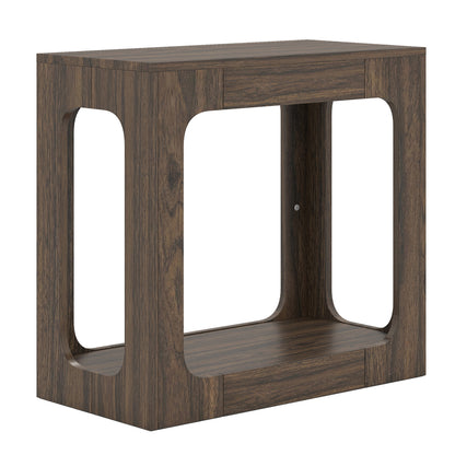 2-Tier End Table With Storage Shelf, Walnut End & Side Tables Walnut at Gallery Canada
