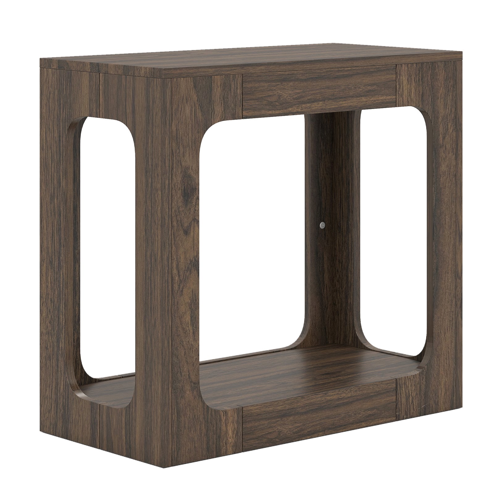 2-Tier End Table With Storage Shelf, Walnut End & Side Tables at Gallery Canada