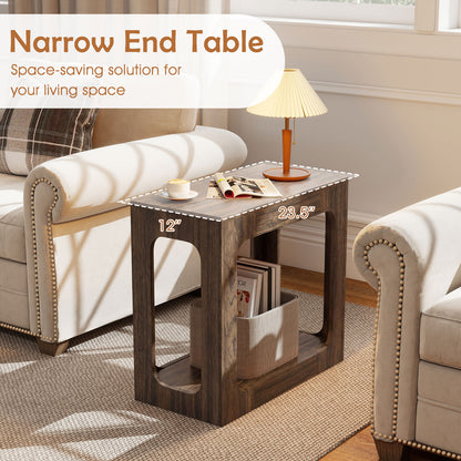2-Tier End Table With Storage Shelf, Walnut End & Side Tables at Gallery Canada