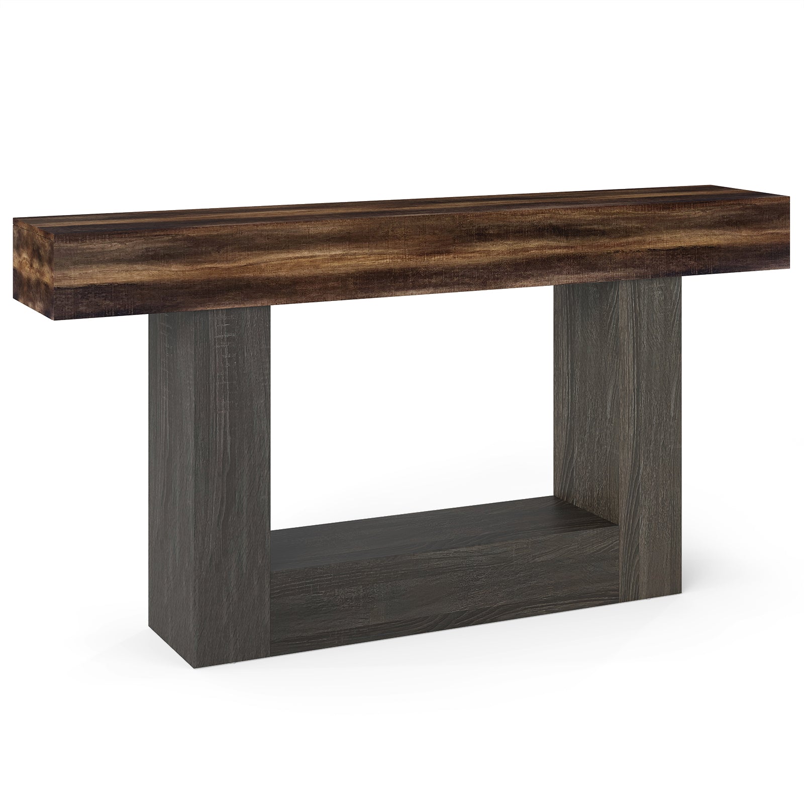 2-Tier Farmhouse Console Table, 63