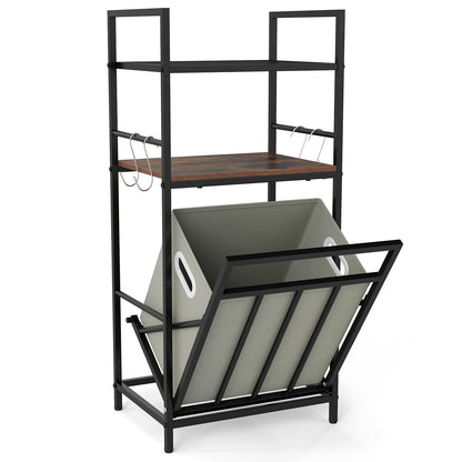 2-Tier Laundry Hamper, Tilt-Out Basket, Black Laundry Baskets at Gallery Canada