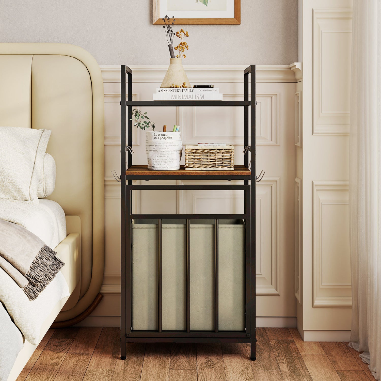 2-Tier Laundry Hamper, Tilt-Out Basket, Black Laundry Baskets at Gallery Canada