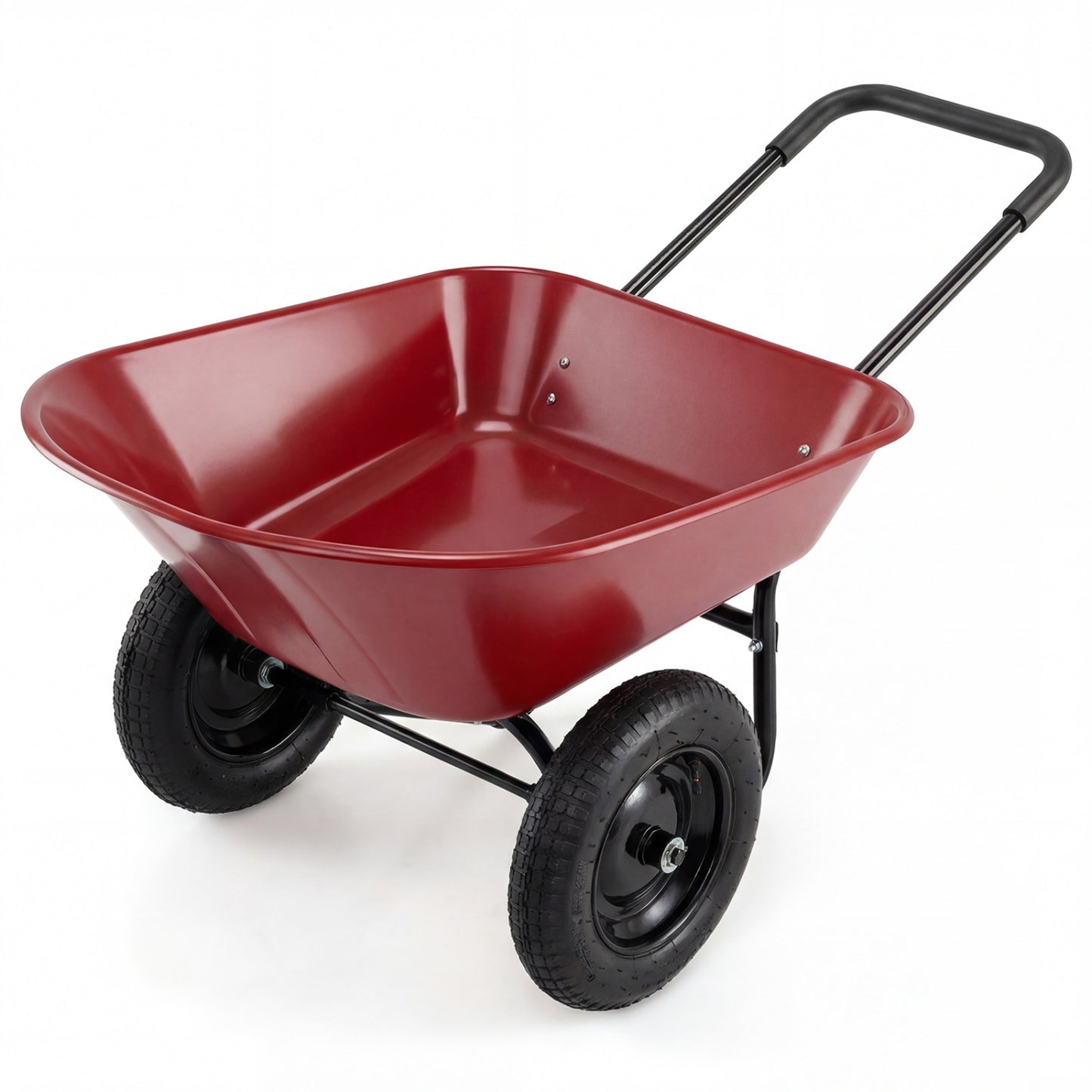 2 Tire Heavy-duty Dolly Utility Cart Wheelbarrow Garden Cart, Red Garden Carts at Gallery Canada