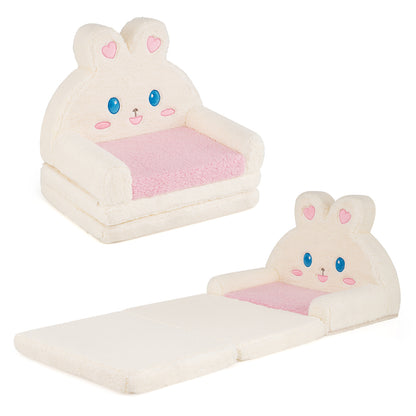 Convertible Kids Sofa Lounger, Bunny Pattern, Pink Kids Chairs & Seating Pink at Gallery Canada