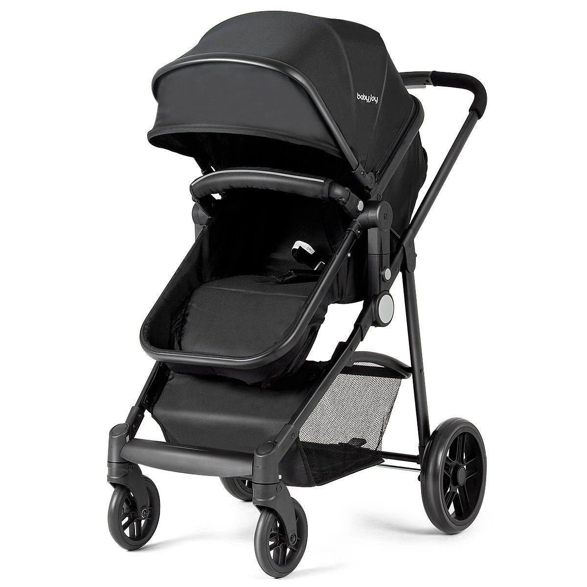 2 in 1 Foldable Pushchair Newborn Infant Baby Stroller, Black Baby Strollers at Gallery Canada