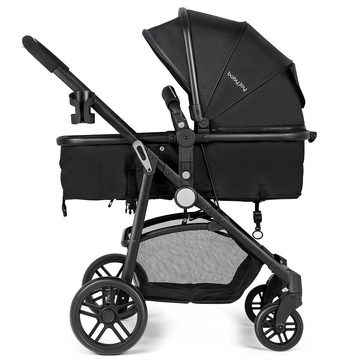 2 in 1 Foldable Pushchair Newborn Infant Baby Stroller, Black Baby Strollers at Gallery Canada