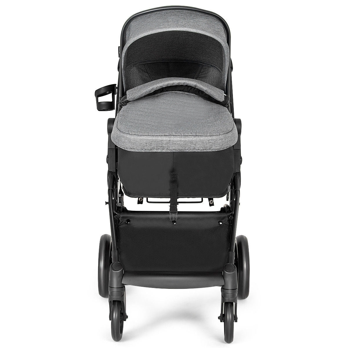 2 in 1 Foldable Pushchair Newborn Infant Baby Stroller, Gray Baby Strollers at Gallery Canada