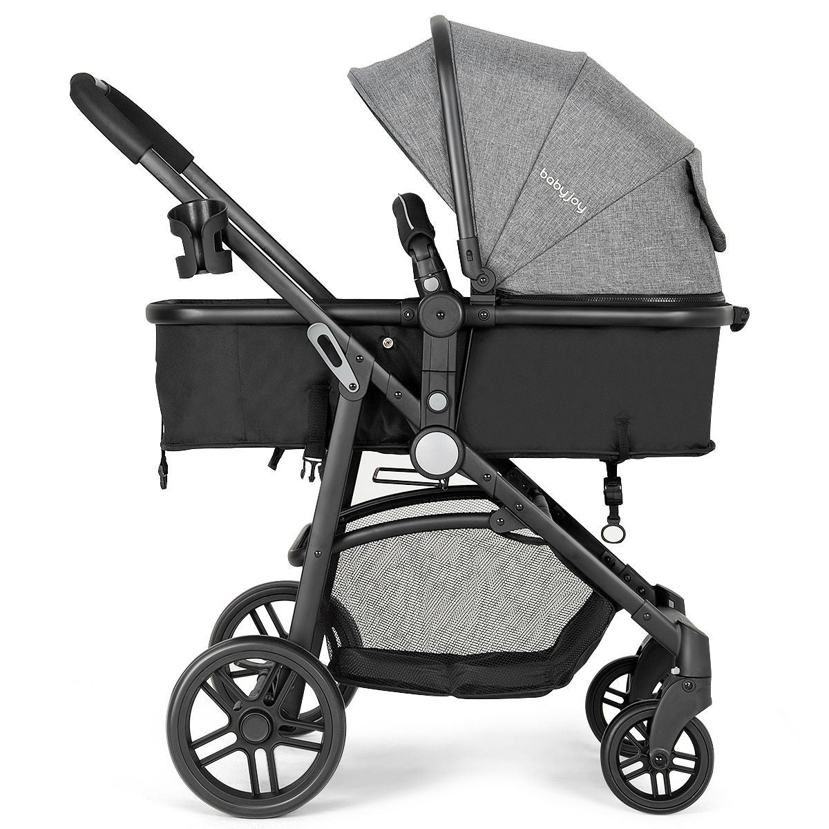 2 in 1 Foldable Pushchair Newborn Infant Baby Stroller, Gray Baby Strollers at Gallery Canada