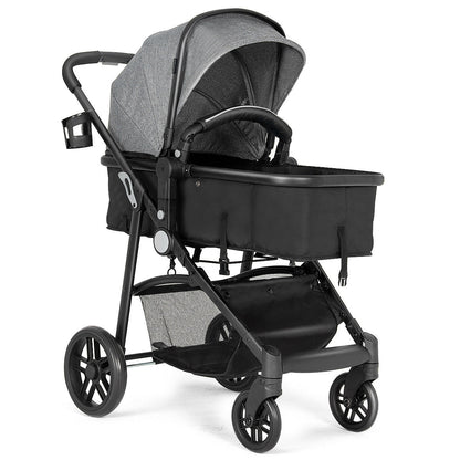 2 in 1 Foldable Pushchair Newborn Infant Baby Stroller, Gray Baby Strollers at Gallery Canada