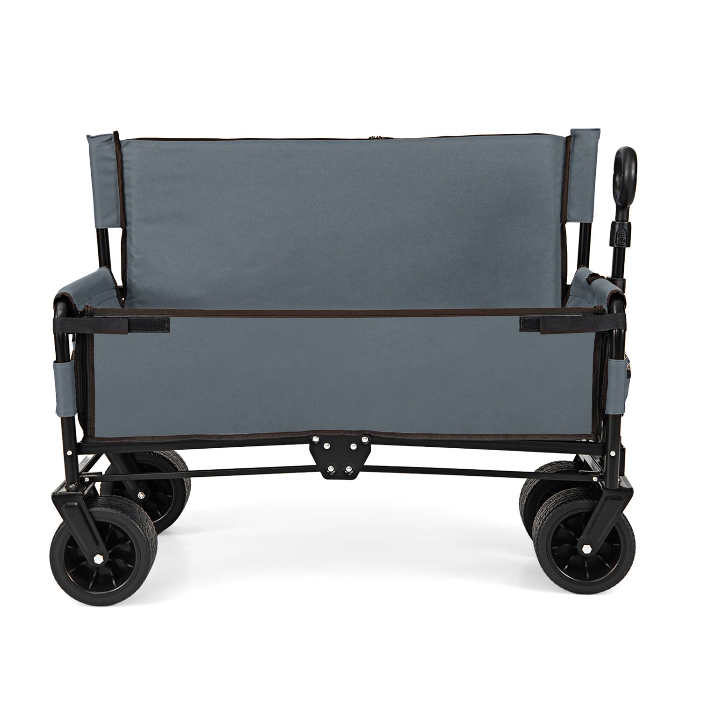 2-in-1 Wagon Bench Seat Combo, Collapsible Beach Cart, Gray