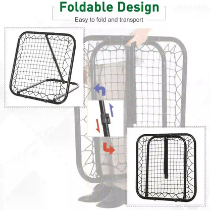 Soccer Rebounder Net, 3' x 3', Angle Adjustable, Quick Folding, Kickback Target Football at Gallery Canada