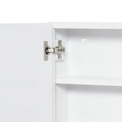 Wall Mounted Mirror Cabinet, Bathroom Medicine, 2 Doors, 3-Tier Shelving, White Mirror Medicine Cabinets at Gallery Canada