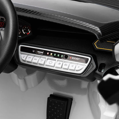 12V Lamborghini Kids Car, Remote Control, White Electric Toy Cars at Gallery Canada