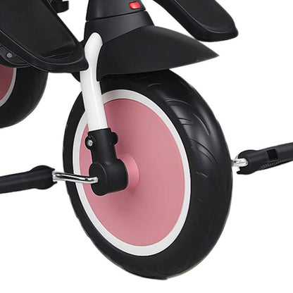 6 in 1 Toddler Tricycle, Push Handle, Removable Canopy, Rotatable Seat, Pink Tricycles for Kids at Gallery Canada