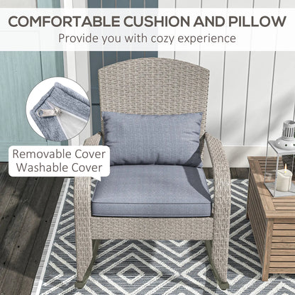 Adirondack Chair, Outdoor Wicker Rocking Chair, Grey Patio Chairs at Gallery Canada
