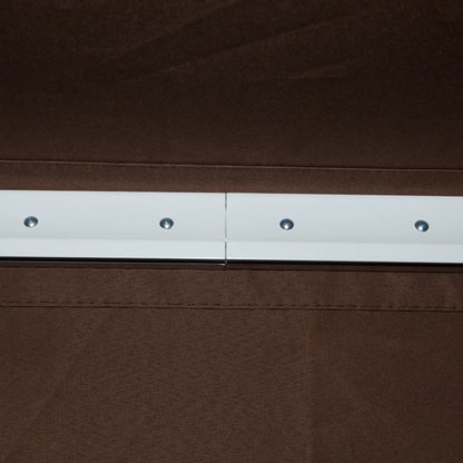 12' x 8' Retractable Patio Awning, Manual Crank Handle, UV Water-Resistant Patio Awnings at Gallery Canada