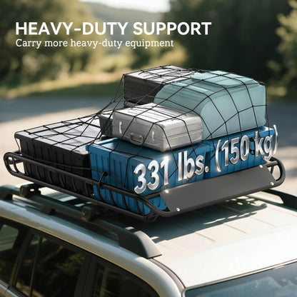 Heavy Duty Roof Rack Cargo Basket, 46" x 36" x 4.5", 330LBS Capacity Automotive at Gallery Canada