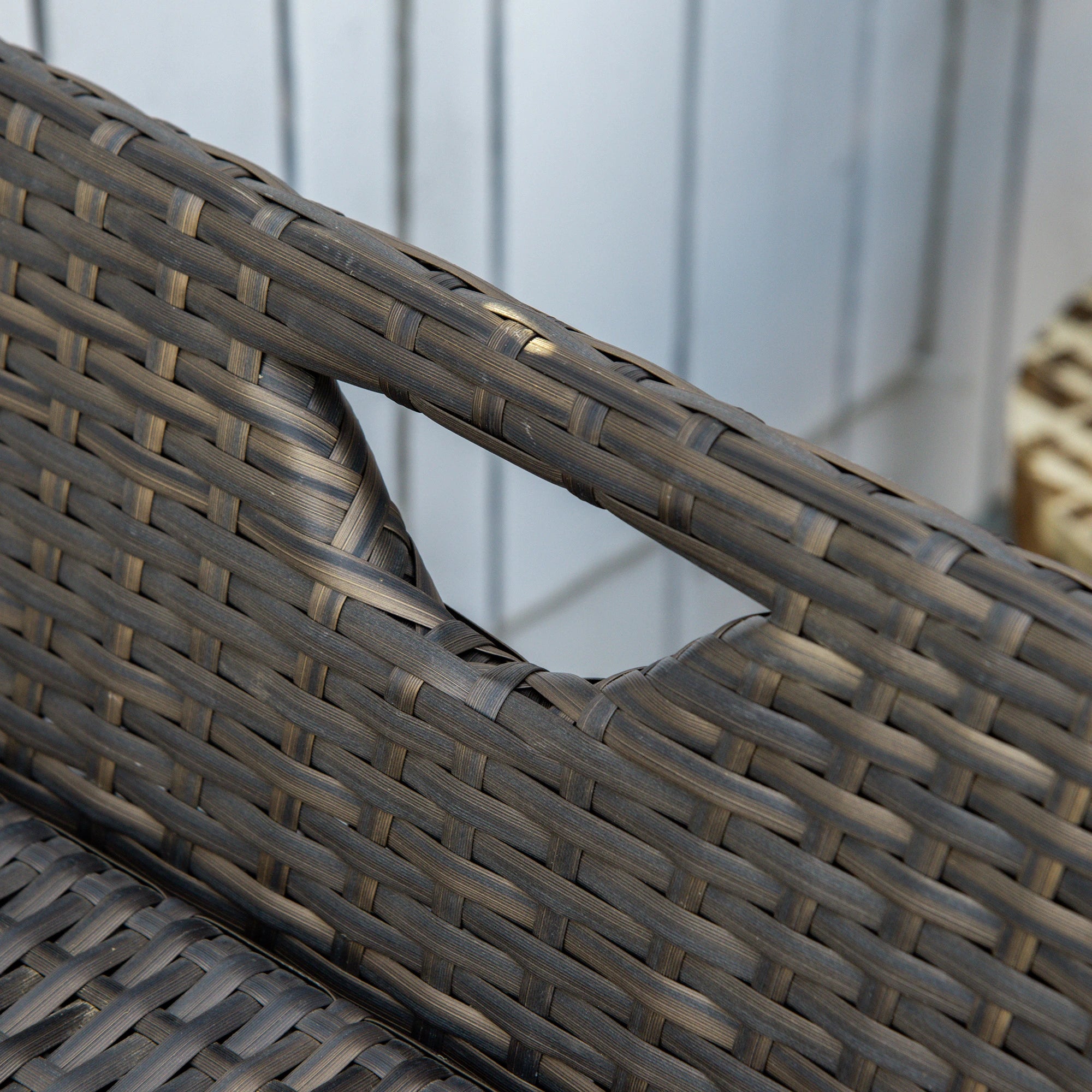 2-In-1 Outdoor PE Rattan Storage Bench, 29 Gallon, Cream Patio Storage Boxes at Gallery Canada