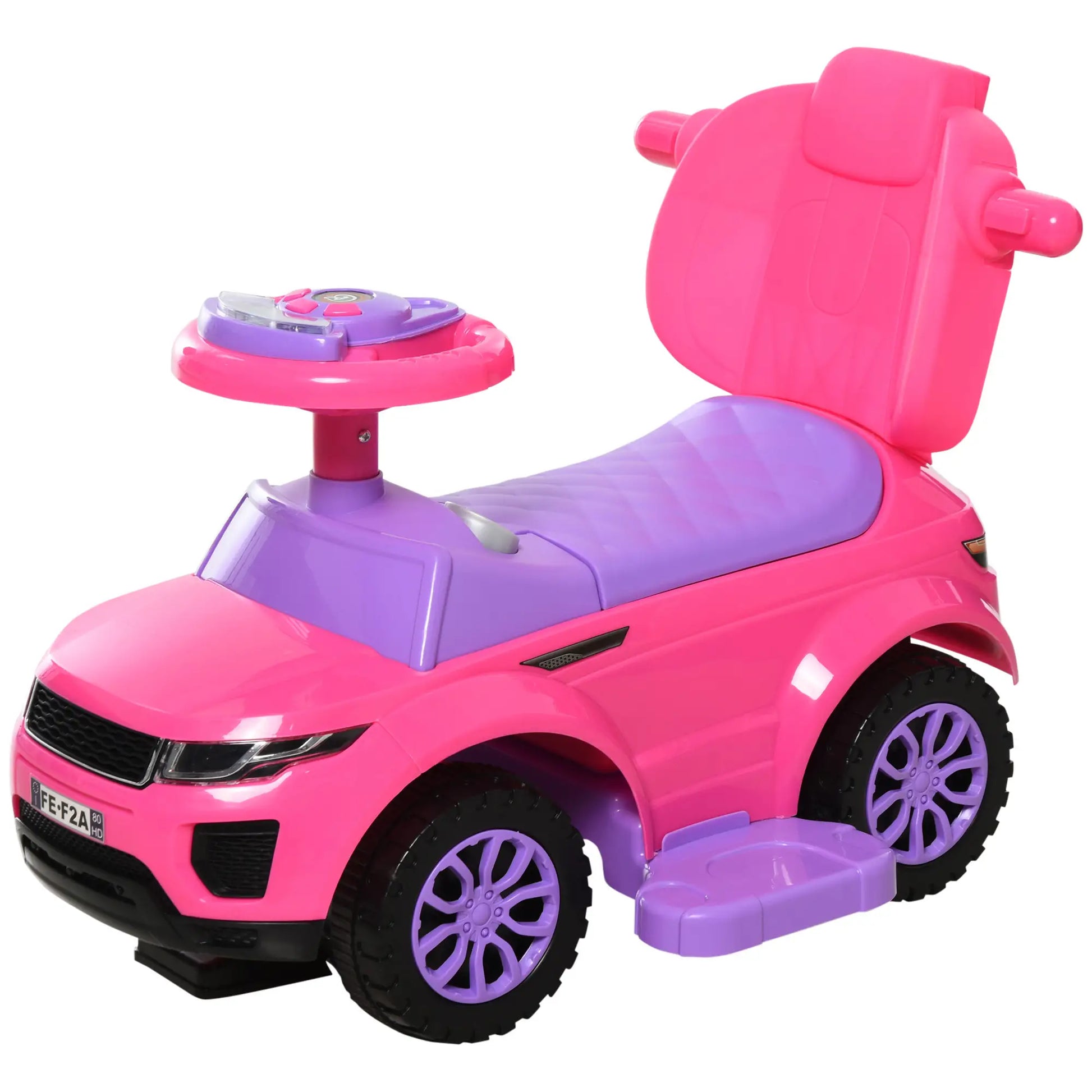 2 in 1 Kid Ride on Car, Push Stroller, 1-3 Years, Pink Push Cars for Toddlers at Gallery Canada