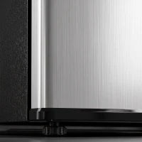 3.2 Cu Ft Mini Fridge, Single Door Compact Refrigerator, Silver