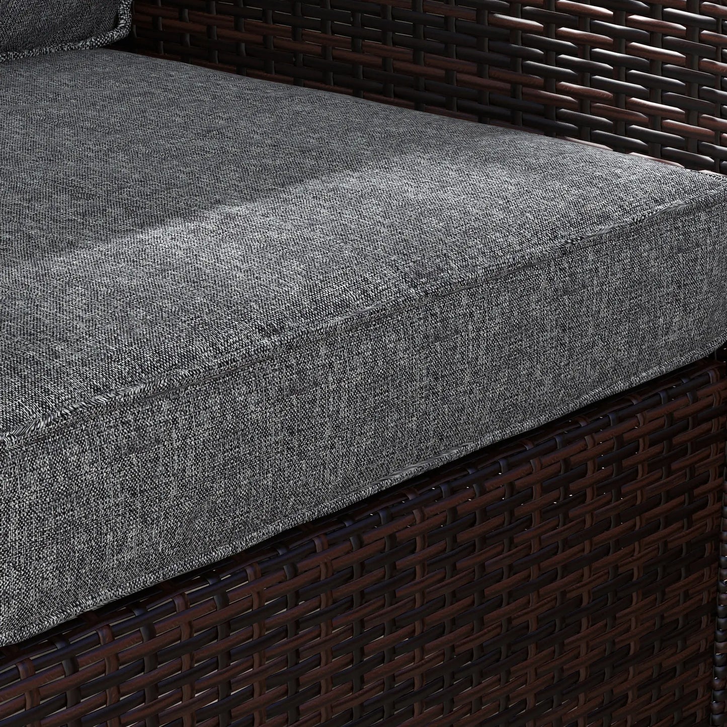 4-Piece Seat Cushion Pillows, Patio Chair Cushions with Back, Grey Patio Chair Cushions at Gallery Canada