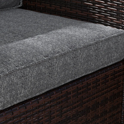 4-Piece Seat Cushion Pillows, Patio Chair Cushions with Back, Grey Patio Chair Cushions at Gallery Canada