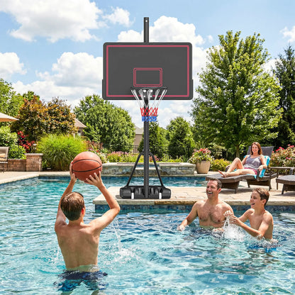 Portable Basketball Hoop, 4.4-10ft Adjustable Height With Wheels Basketball at Gallery Canada