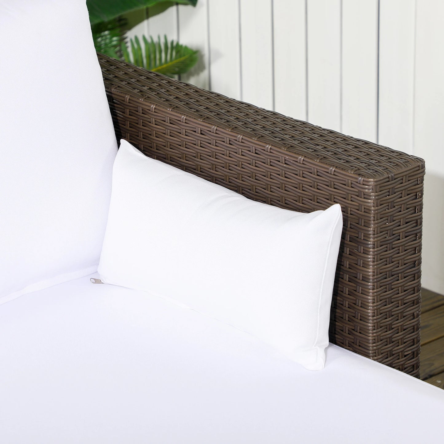 Modern Rattan Sofa Set, 3pcs, Wicker Patio Furniture with Coffee Table Patio Furniture Sets at Gallery Canada