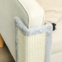 Arbre à chat grattoir pour chatons d'intérieur, 22"H, tapis en sisal, base stable