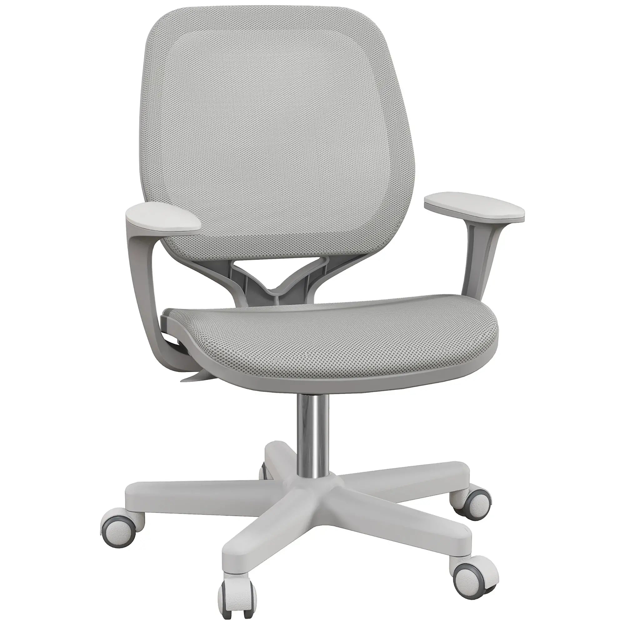 Mesh Back Office Chair, Swivel Castors, Arm, Grey Office Chairs Grey at Gallery Canada