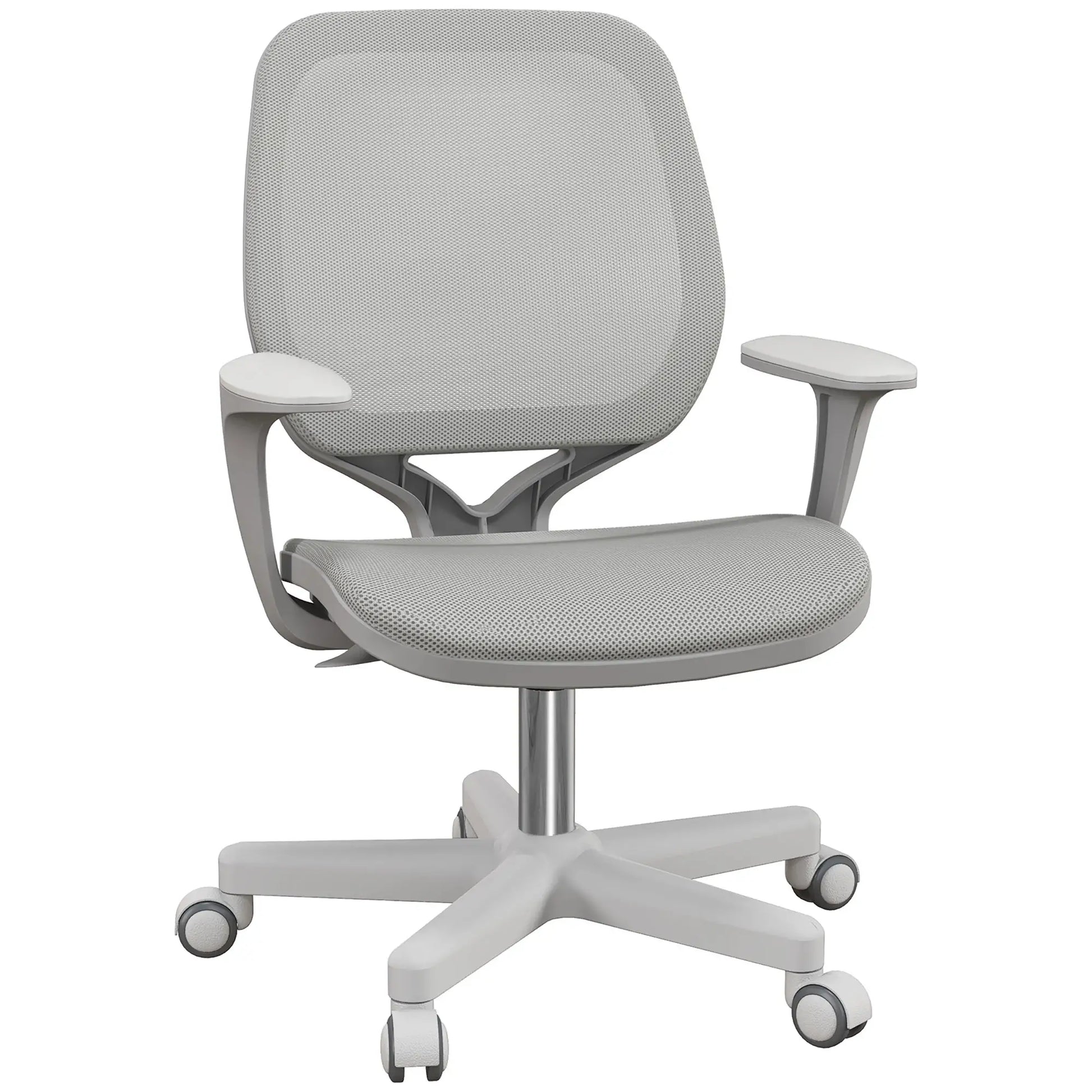 Mesh Back Office Chair, Swivel Castors, Arm, Grey Office Chairs Grey at Gallery Canada