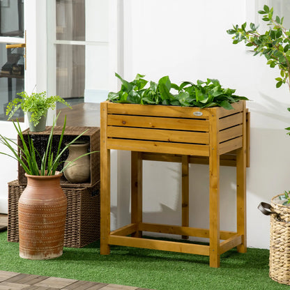Raised Garden Bed, Folding Side Table, Elevated Wood Planter Box, Patio, Balcony Raised Garden Beds at Gallery Canada