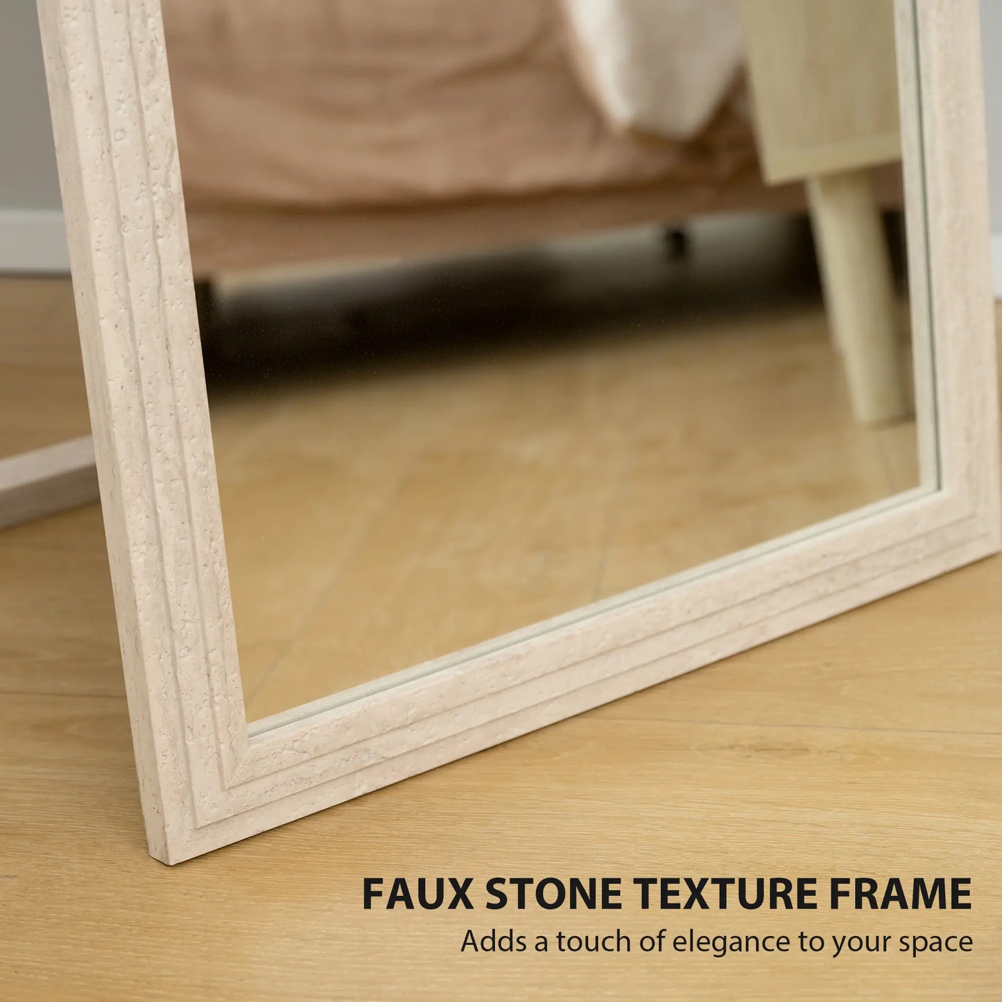 64" x 21" Full Length Mirror, Standing, Wall Mounted, White Full Length Mirrors at Gallery Canada