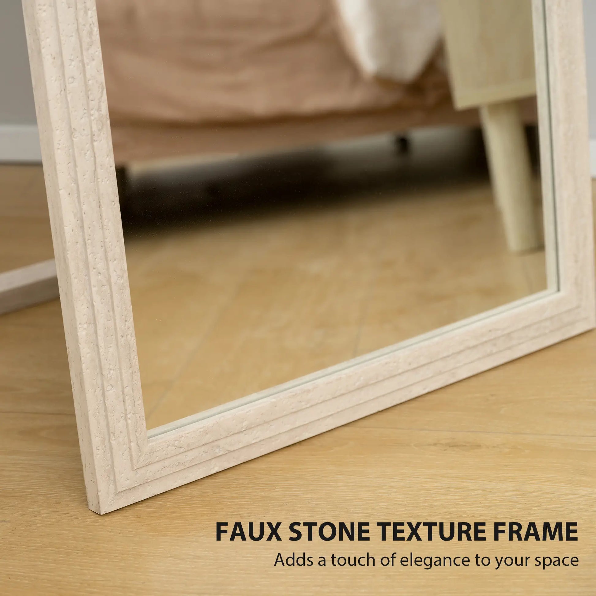 64" x 21" Full Length Mirror, Standing, Wall Mounted, White Full Length Mirrors at Gallery Canada