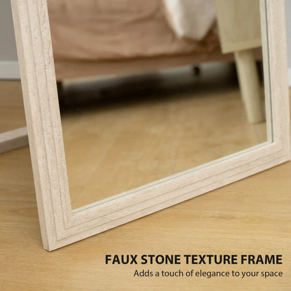 64" x 21" Full Length Mirror, Standing, Wall Mounted, White Full Length Mirrors at Gallery Canada